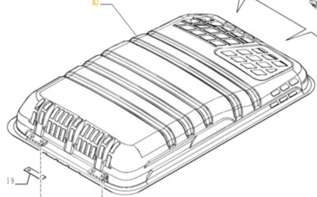 New Holland YN22C00043F1 - YN22C01354P1 - Body and exterior for Construction machinery: picture 1 New Holland YN22C00043F1 - YN22C01354P1 - Body and exterior for Construction machinery: picture 1