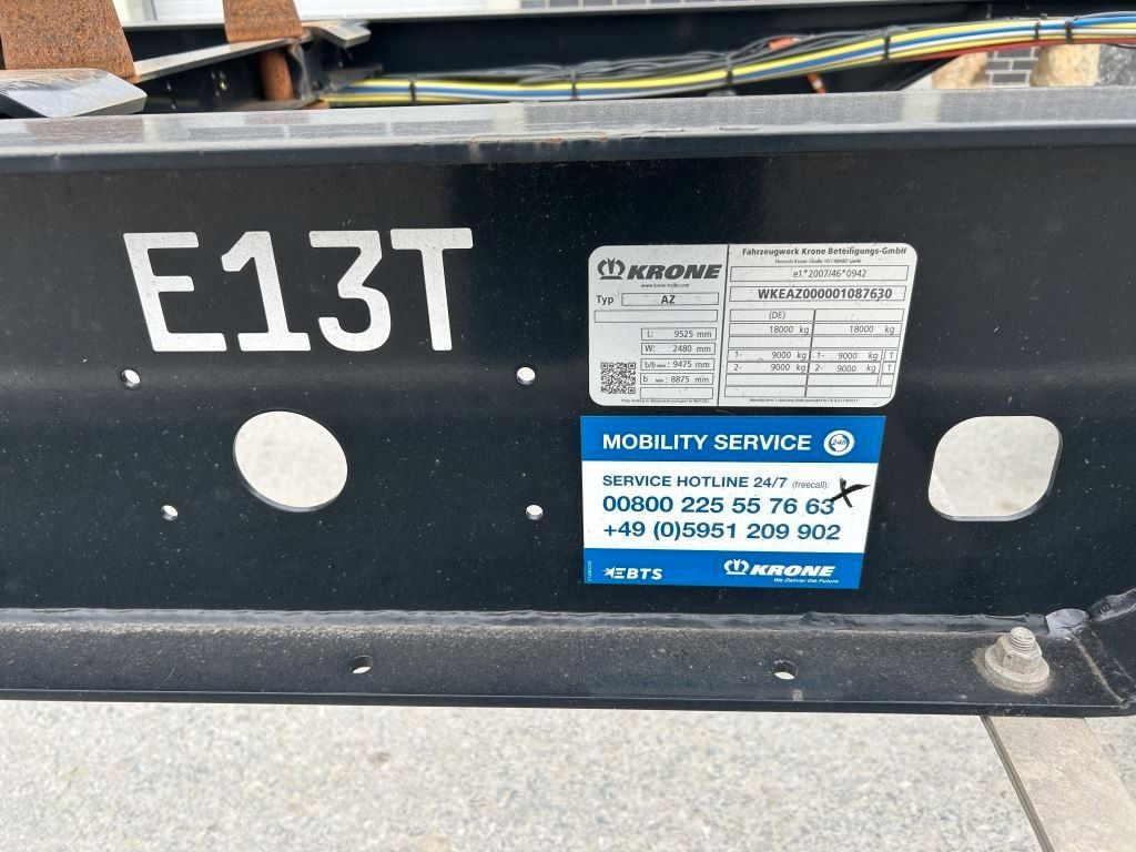 Krone 2 Achswechselfahrgestell, Typ: AZW 18 eL3B9 - Container transporter/ Swap body trailer: picture 3 Krone 2 Achswechselfahrgestell, Typ: AZW 18 eL3B9 - Container transporter/ Swap body trailer: picture 3