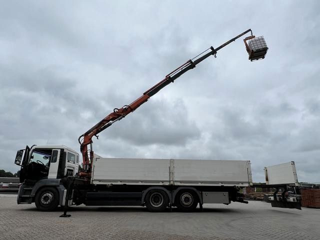 Dropside/ Flatbed truck, Crane truck MAN TGS26400-6x2 LL/ TEREX 165 - EA3: picture 8