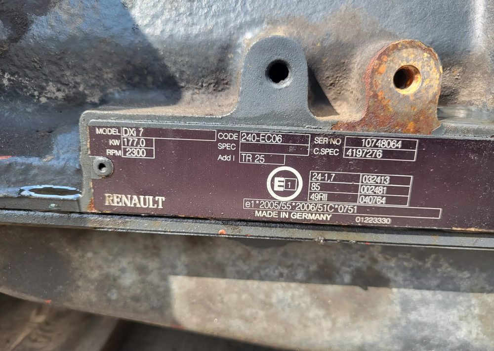 Engine for Truck wał korbowy RENAULT DXi VOLVO: picture 1