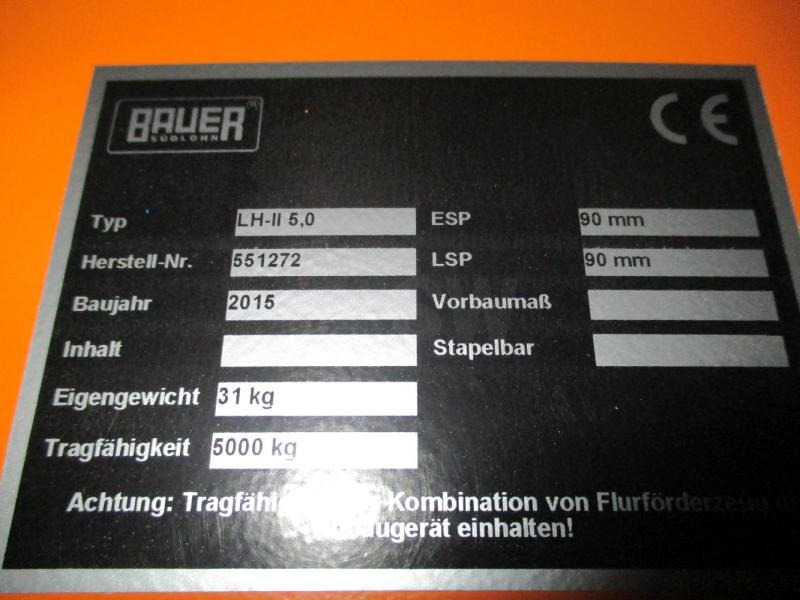 Bauer Lasthaken LH-II 5,0 - Attachment for Material handling equipment: picture 3 Bauer Lasthaken LH-II 5,0 - Attachment for Material handling equipment: picture 3