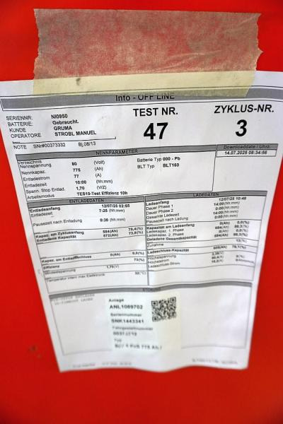 GRUMA 80 Volt 5 PzS 775 Ah - Battery: picture 5 GRUMA 80 Volt 5 PzS 775 Ah - Battery: picture 5