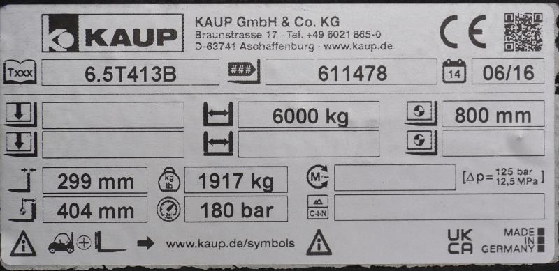 KAUP 6,5T413B, Breite 1860 mm - Clamp: picture 4 KAUP 6,5T413B, Breite 1860 mm - Clamp: picture 4