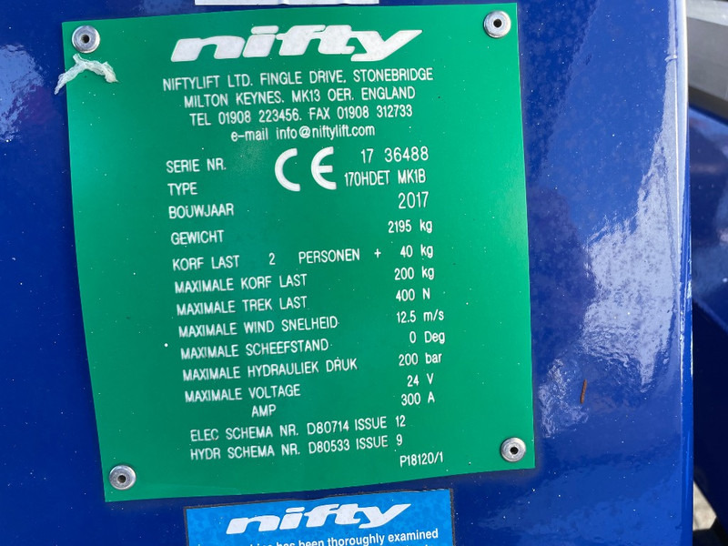 Niftylift 170 H D E T - Trailer mounted boom lift: picture 3 Niftylift 170 H D E T - Trailer mounted boom lift: picture 3
