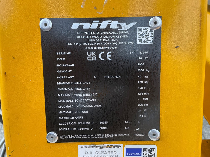 Niftylift 170 H E - Trailer mounted boom lift: picture 3 Niftylift 170 H E - Trailer mounted boom lift: picture 3