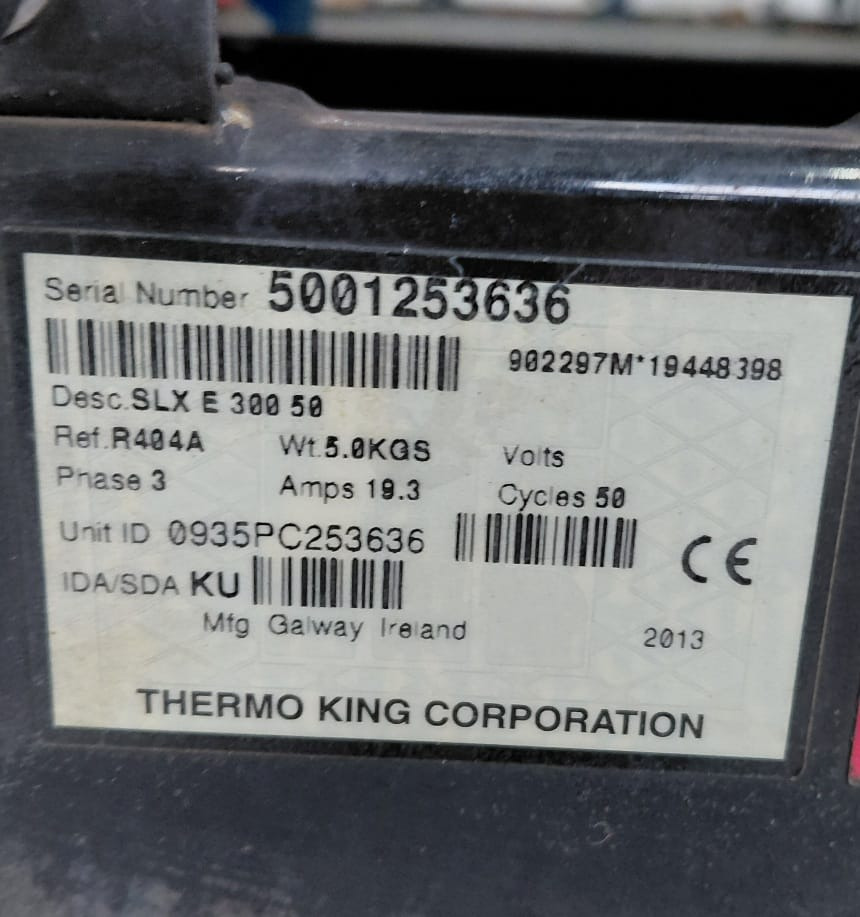 Thermo King SLX300 S/N : 5001253636 - Refrigerator unit: picture 2 Thermo King SLX300 S/N : 5001253636 - Refrigerator unit: picture 2