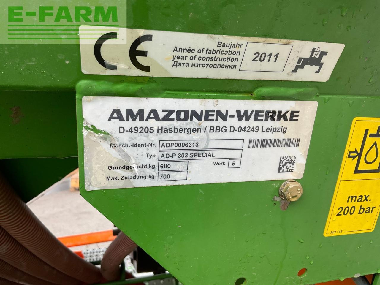 Combine seed drill Amazone AD-P 303 Special+ KE 3000: picture 17