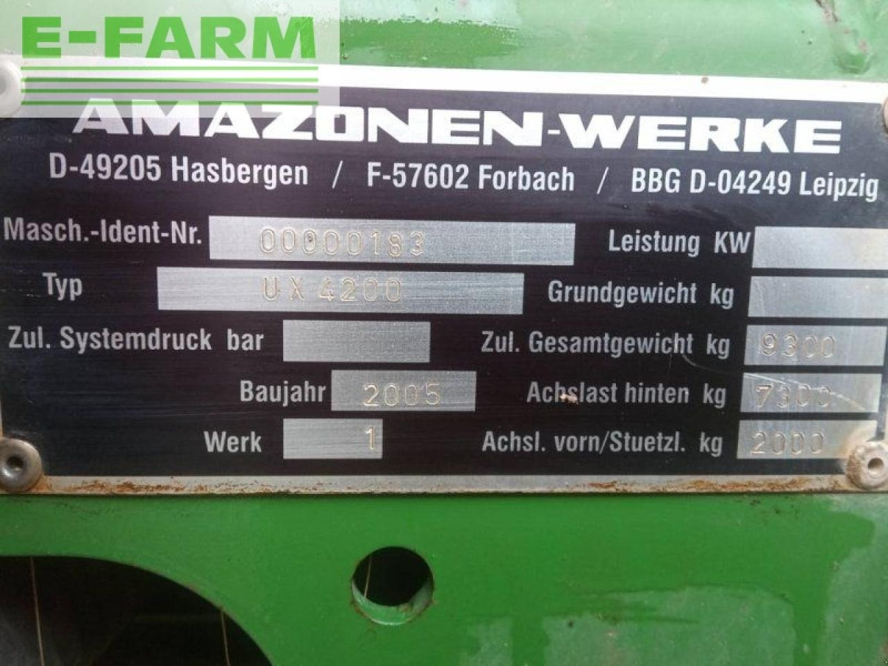 Amazone ux 4200 - Trailed sprayer: picture 3 Amazone ux 4200 - Trailed sprayer: picture 3