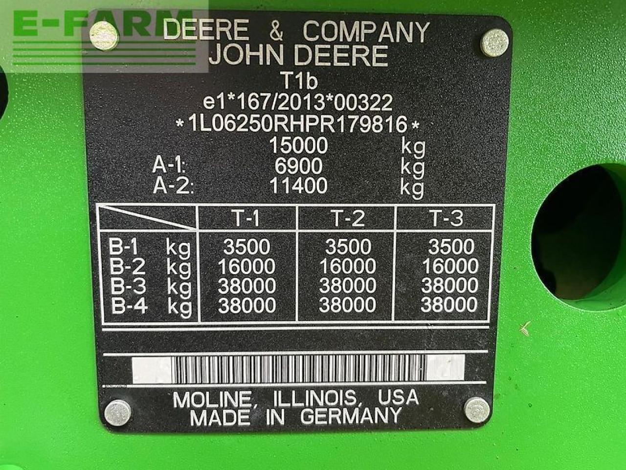 Farm tractor John Deere 6r250 / 6r250: picture 29