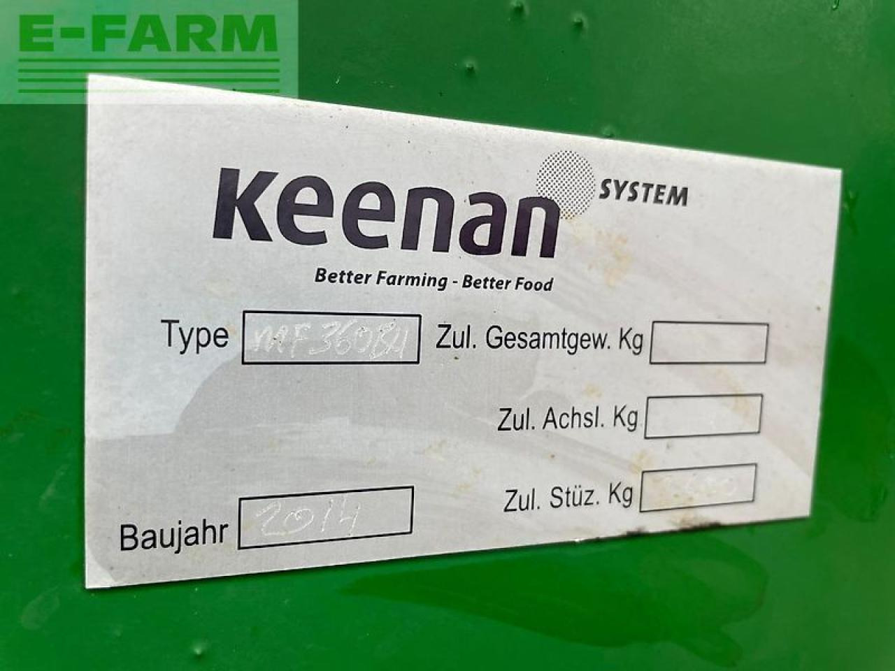 Livestock equipment Keenan mf 360: picture 11