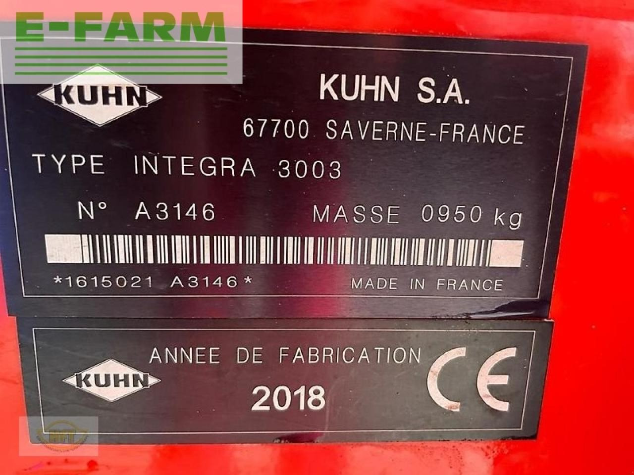 Combine seed drill Kuhn integra 3003 sd: picture 25