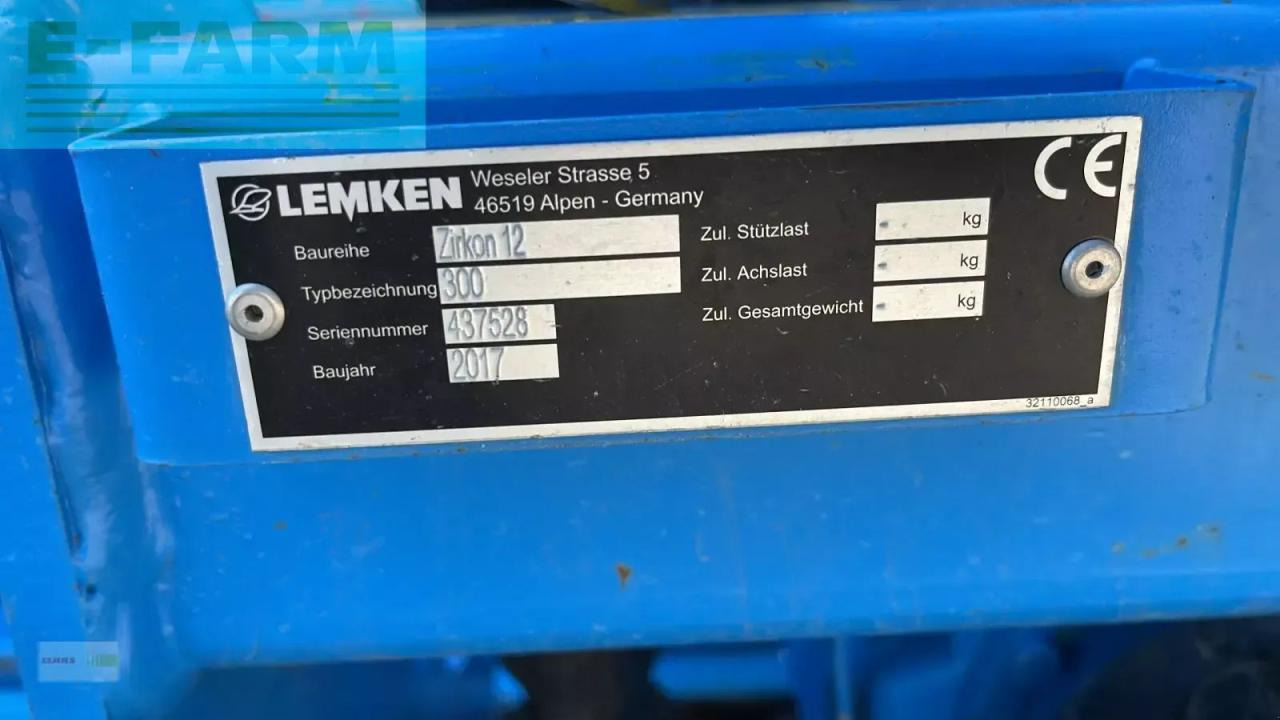 Combine seed drill Lemken zirkon 12/300 saphir 8/300: picture 16