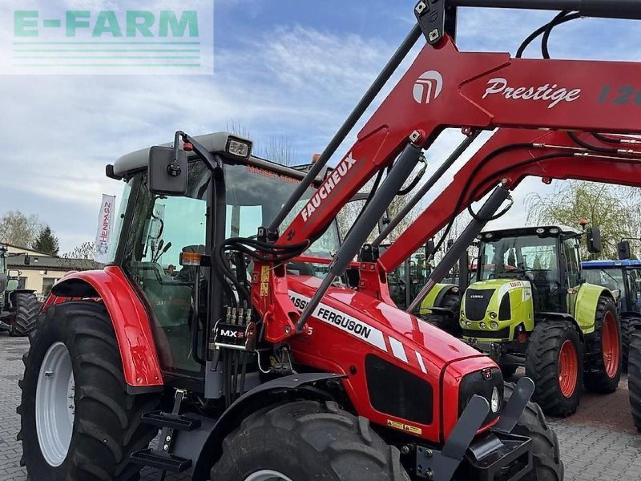 Farm tractor Massey Ferguson 5455 + faucheux prestige 120: picture 23