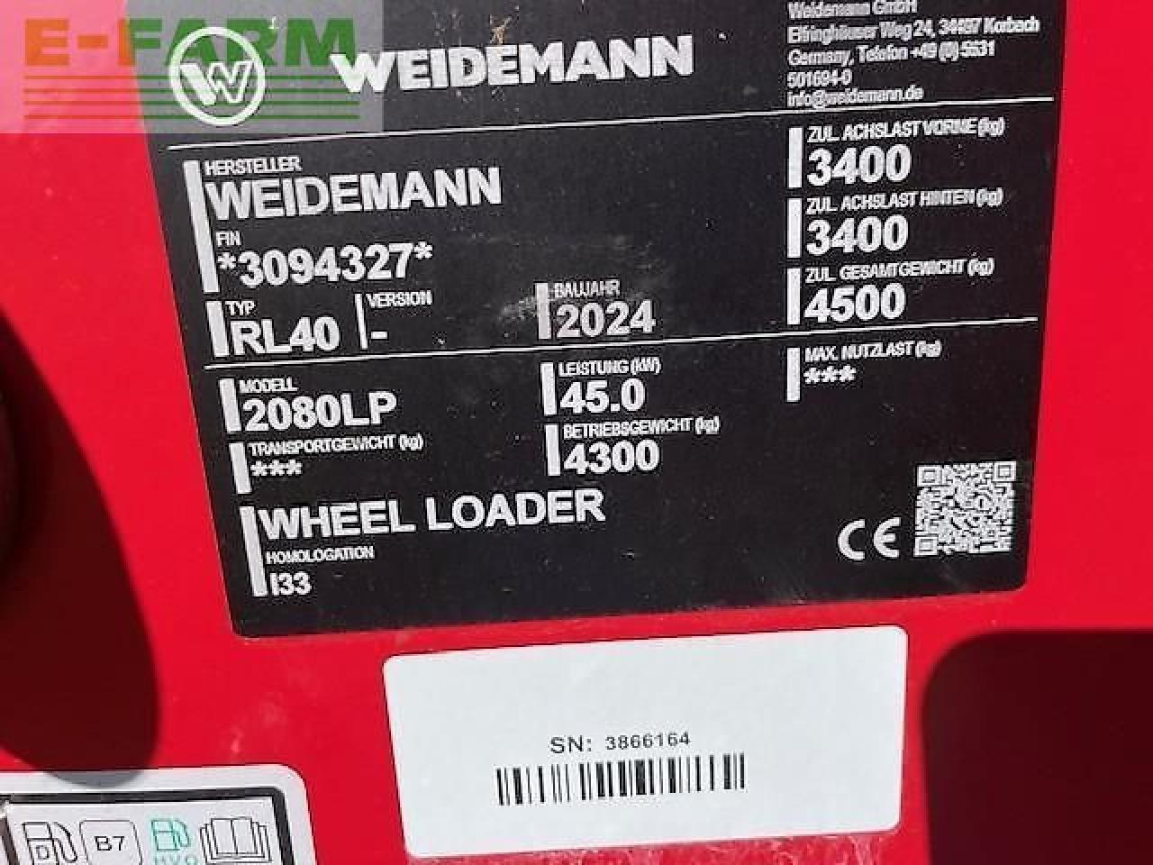 Mini excavator Weidemann 2080 lp: picture 10