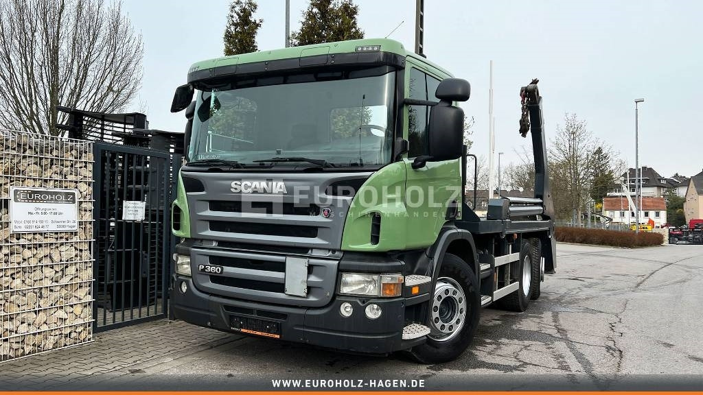 Skip loader truck Scania P 360 Absetzkipper 6x2 Liftachse, gelenkte Achse: picture 8