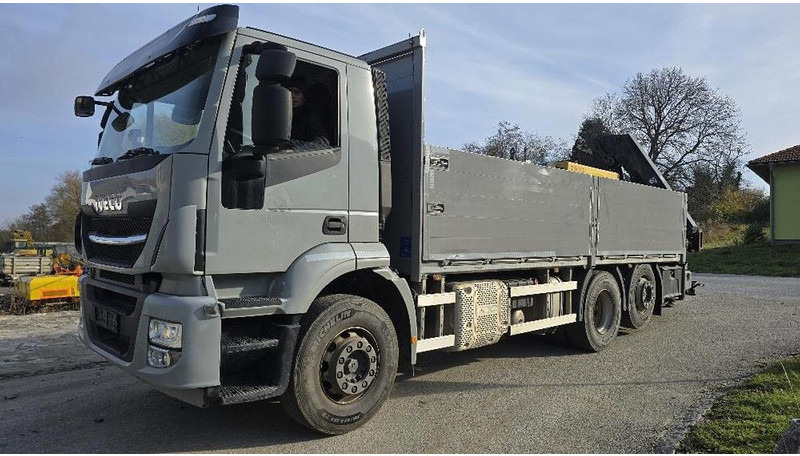 Iveco Stralis 6x2 Baustoffpritsche mit Hiab 228-E5 Kran - Crane truck: picture 1 Iveco Stralis 6x2 Baustoffpritsche mit Hiab 228-E5 Kran - Crane truck: picture 1