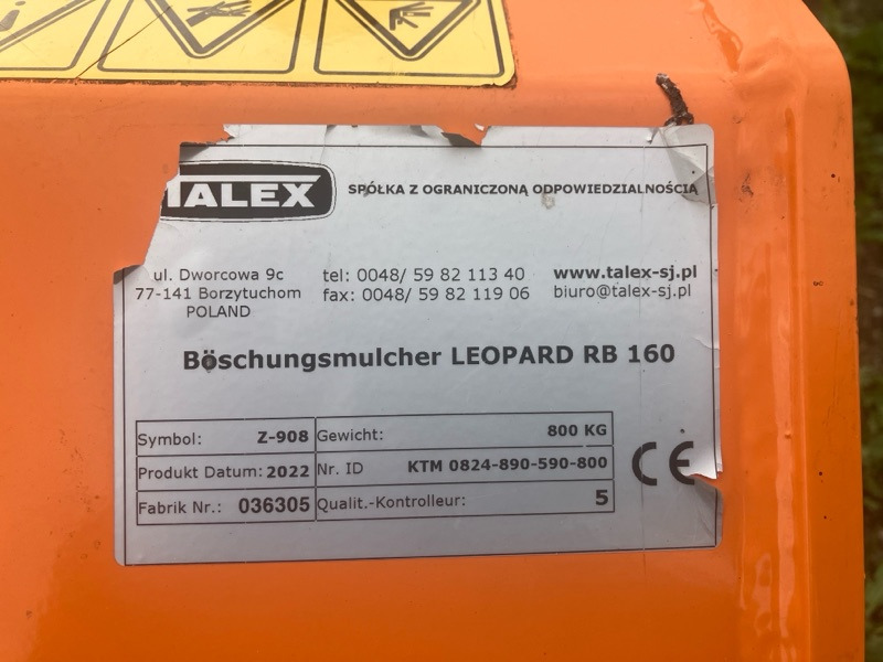 Talex Leopard RB 160 - Flail mower: picture 2 Talex Leopard RB 160 - Flail mower: picture 2