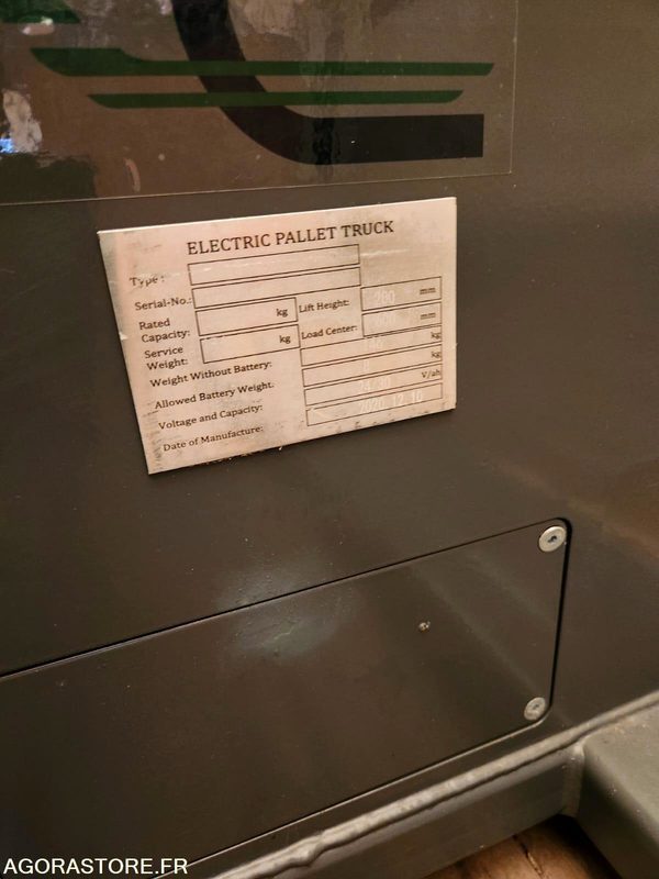 Transpalette électrique 1500kg - neuf - Pallet truck: picture 2 Transpalette électrique 1500kg - neuf - Pallet truck: picture 2