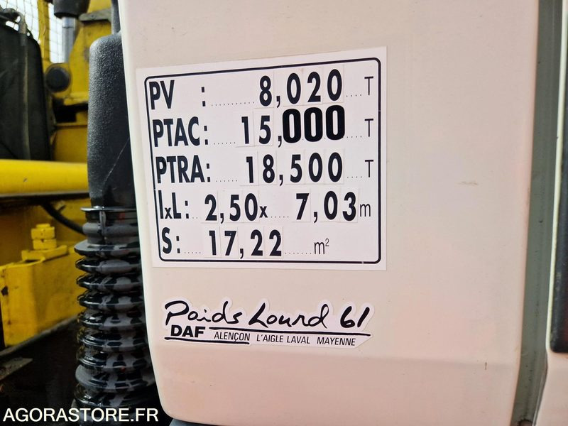 Truck Porteur tribenne grue Daf LF55 220 -227727-2006 - BQ086KY: picture 16 Truck Porteur tribenne grue Daf LF55 220 -227727-2006 - BQ086KY: picture 16