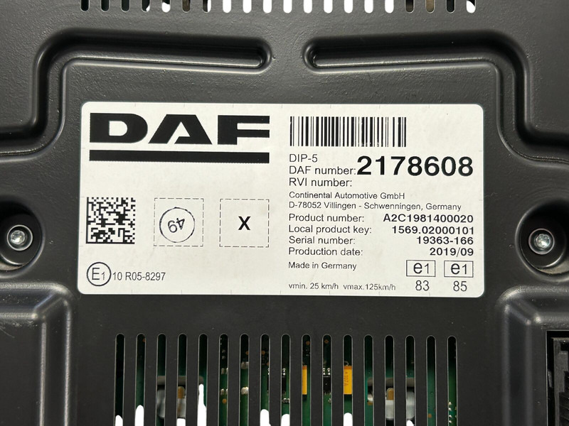 DAF XF - Dashboard for Truck: picture 4 DAF XF - Dashboard for Truck: picture 4
