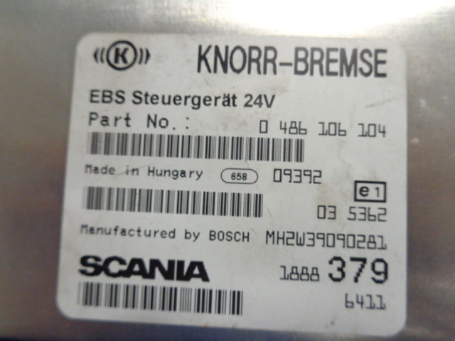 KNORR-BREMSE EBS control unit - ECU for Truck: picture 2 KNORR-BREMSE EBS control unit - ECU for Truck: picture 2