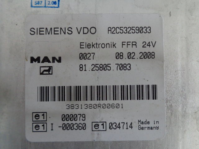 MAN FFR (WORLDWIDE DELIVERY) - ECU for Truck: picture 2 MAN FFR (WORLDWIDE DELIVERY) - ECU for Truck: picture 2