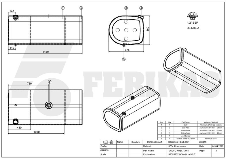 New Fuel tank for Truck Volvo: picture 8