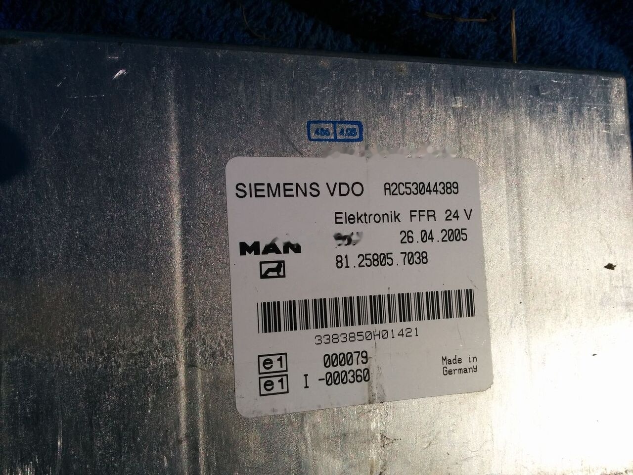 MAN WABCO ECU ZBR2 / 81.25806.7096. 4462100070 MAN CYTI - ECU for Bus: picture 3 MAN WABCO ECU ZBR2 / 81.25806.7096. 4462100070 MAN CYTI - ECU for Bus: picture 3