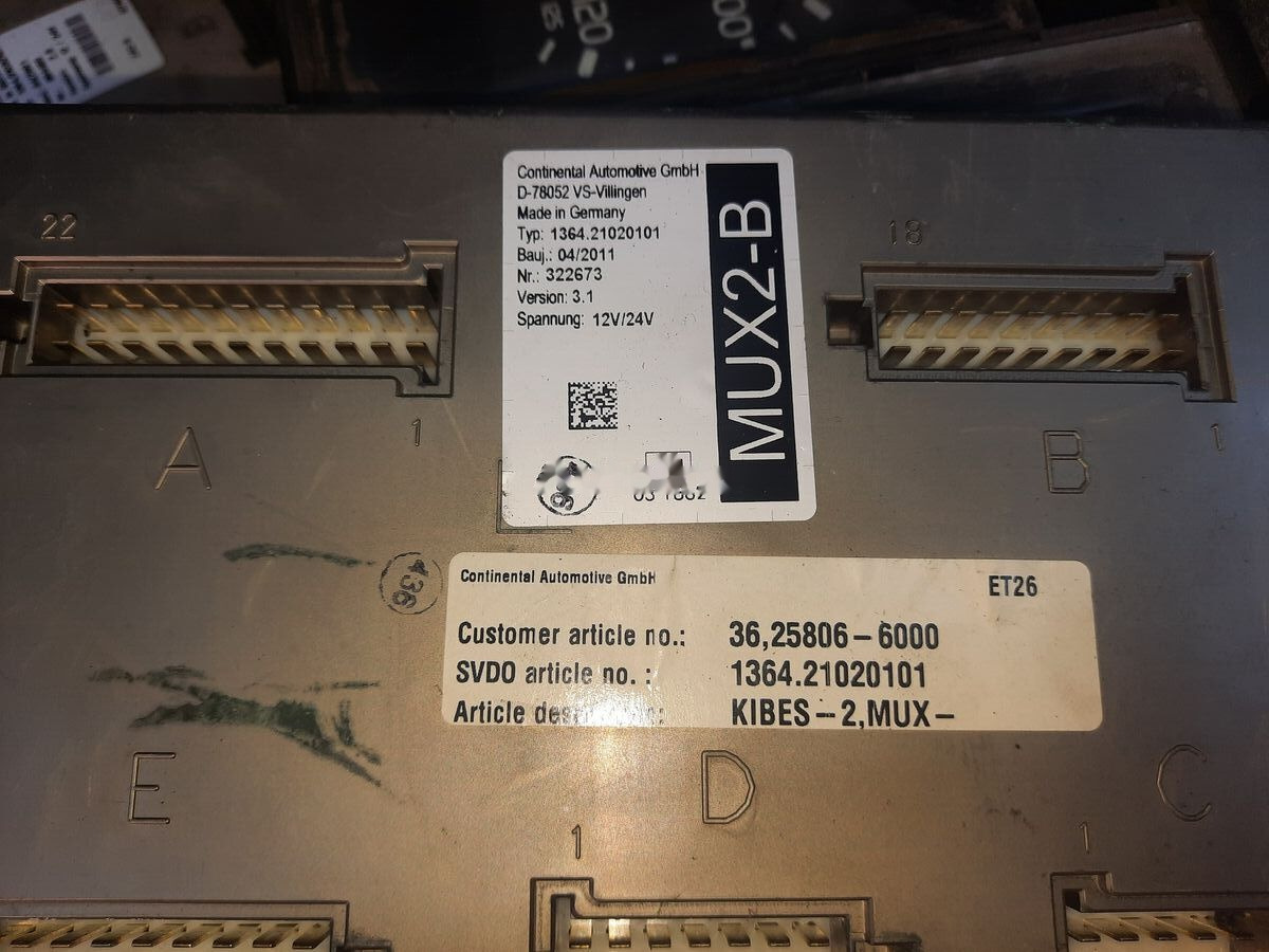 MAN ZR2-BS - VDO D78052 VS MAN CYTI - ECU for Bus: picture 1 MAN ZR2-BS - VDO D78052 VS MAN CYTI - ECU for Bus: picture 1
