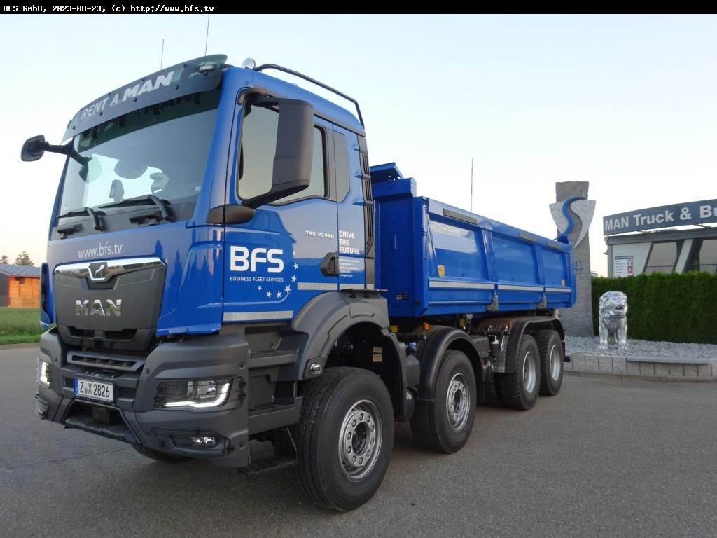 MAN TGS (TG3) 35.520 8x4 BB CH Bordmatik links, 3-Se - Tipper: picture 1 MAN TGS (TG3) 35.520 8x4 BB CH Bordmatik links, 3-Se - Tipper: picture 1