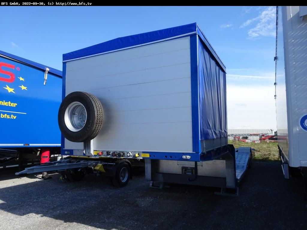 Semi Trailer 19 AF 1-Achs Tieflader Plane - Low loader semi-trailer: picture 1 Semi Trailer 19 AF 1-Achs Tieflader Plane - Low loader semi-trailer: picture 1