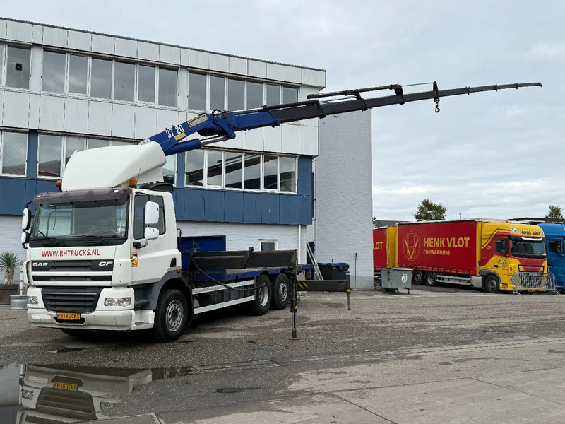 DAF CF 85.410 6X2 EURO 5 + HMF 37 TON/M + REMOTE CONTROL - Dropside/ Flatbed truck, Crane truck: picture 1 DAF CF 85.410 6X2 EURO 5 + HMF 37 TON/M + REMOTE CONTROL - Dropside/ Flatbed truck, Crane truck: picture 1