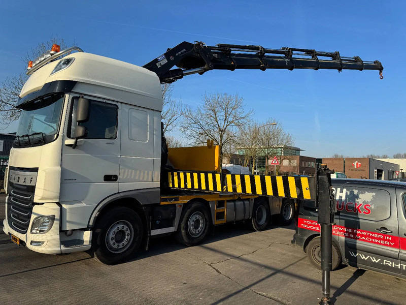 DAF XF 460 8X2 - EURO 6 + HIAB 855 EP-6 + REMOTE + STEERING AXLE - Dropside/ Flatbed truck, Crane truck: picture 1 DAF XF 460 8X2 - EURO 6 + HIAB 855 EP-6 + REMOTE + STEERING AXLE - Dropside/ Flatbed truck, Crane truck: picture 1