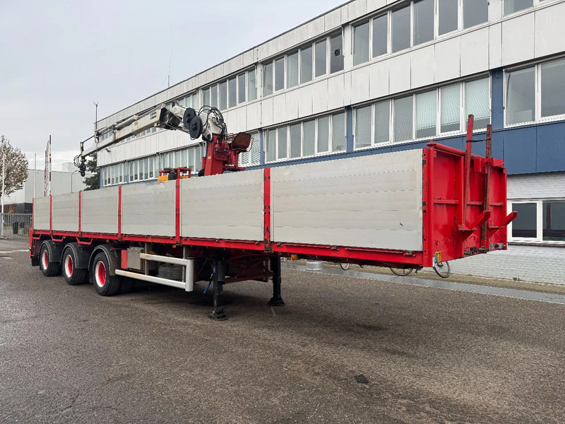 Floor FLO-17-30H + HIAB R-165-F1 - Dropside/ Flatbed semi-trailer: picture 5 Floor FLO-17-30H + HIAB R-165-F1 - Dropside/ Flatbed semi-trailer: picture 5