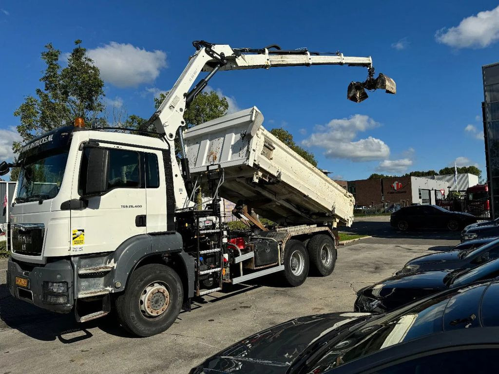 MAN TGS 26.400 6X4 HIAB 166D + REMOTE CONTROL + 2 WA - Crane truck, Tipper: picture 3 MAN TGS 26.400 6X4 HIAB 166D + REMOTE CONTROL + 2 WA - Crane truck, Tipper: picture 3