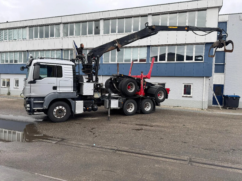 MAN TGS 33.480 6X4 + HIAB 251S.82 + TRAILER 2 AXLE KRAEMER - Log truck, Crane truck: picture 2 MAN TGS 33.480 6X4 + HIAB 251S.82 + TRAILER 2 AXLE KRAEMER - Log truck, Crane truck: picture 2
