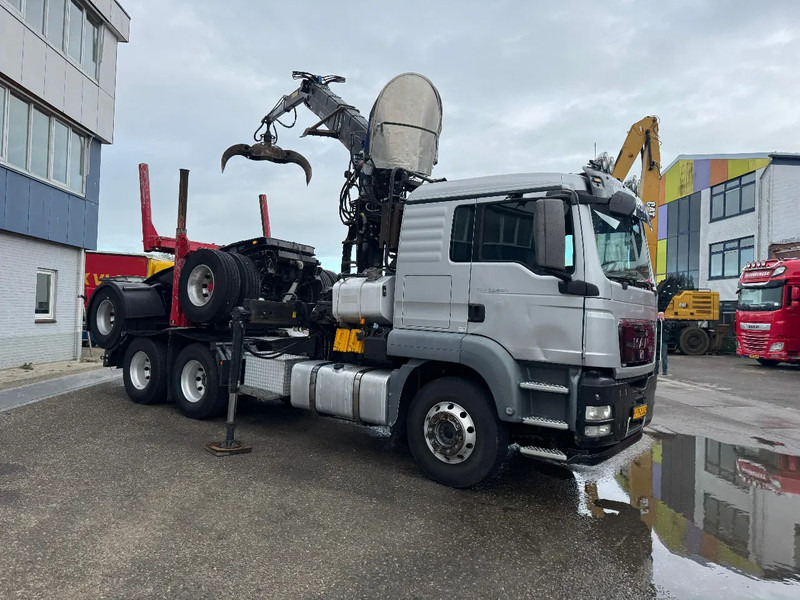 MAN TGS 33.480 6X4 + HIAB 251S.82 + TRAILER 2 AXLE KRAEMER - Log truck, Crane truck: picture 4 MAN TGS 33.480 6X4 + HIAB 251S.82 + TRAILER 2 AXLE KRAEMER - Log truck, Crane truck: picture 4