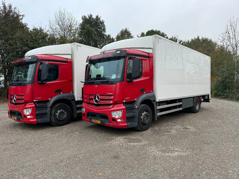 Mercedes-Benz Antos 1927 4X2 4 UNITS EURO 6 DHOLLANDIA 2000 KG TÜV TILL 10-2025 - Box truck: picture 1 Mercedes-Benz Antos 1927 4X2 4 UNITS EURO 6 DHOLLANDIA 2000 KG TÜV TILL 10-2025 - Box truck: picture 1
