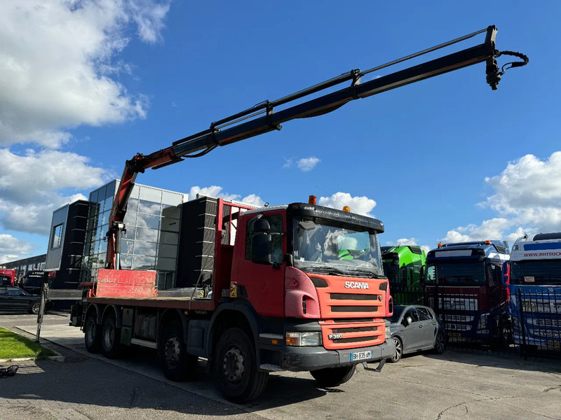 Scania P360 8X4 - EURO 5 + PALFINGER PK22002-EH + REMOTE - Dropside/ Flatbed truck, Crane truck: picture 2 Scania P360 8X4 - EURO 5 + PALFINGER PK22002-EH + REMOTE - Dropside/ Flatbed truck, Crane truck: picture 2