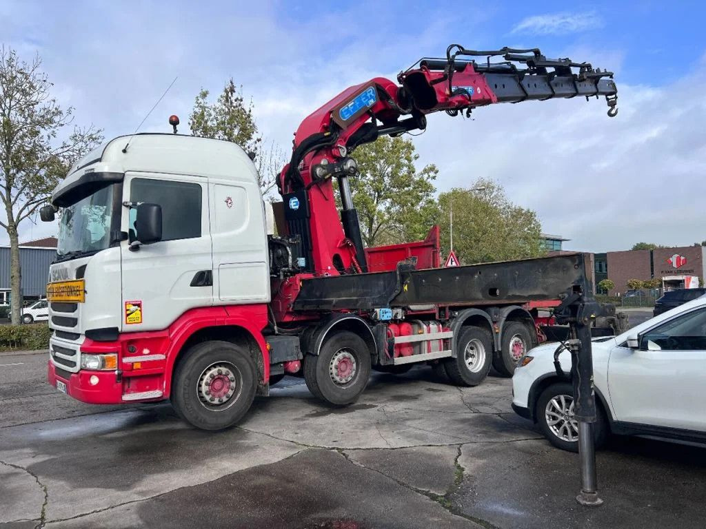 Scania R490 8X2 EURO 6 + EFFER 1750/4S + REMOTE - Crane truck, Dropside/ Flatbed truck: picture 3 Scania R490 8X2 EURO 6 + EFFER 1750/4S + REMOTE - Crane truck, Dropside/ Flatbed truck: picture 3