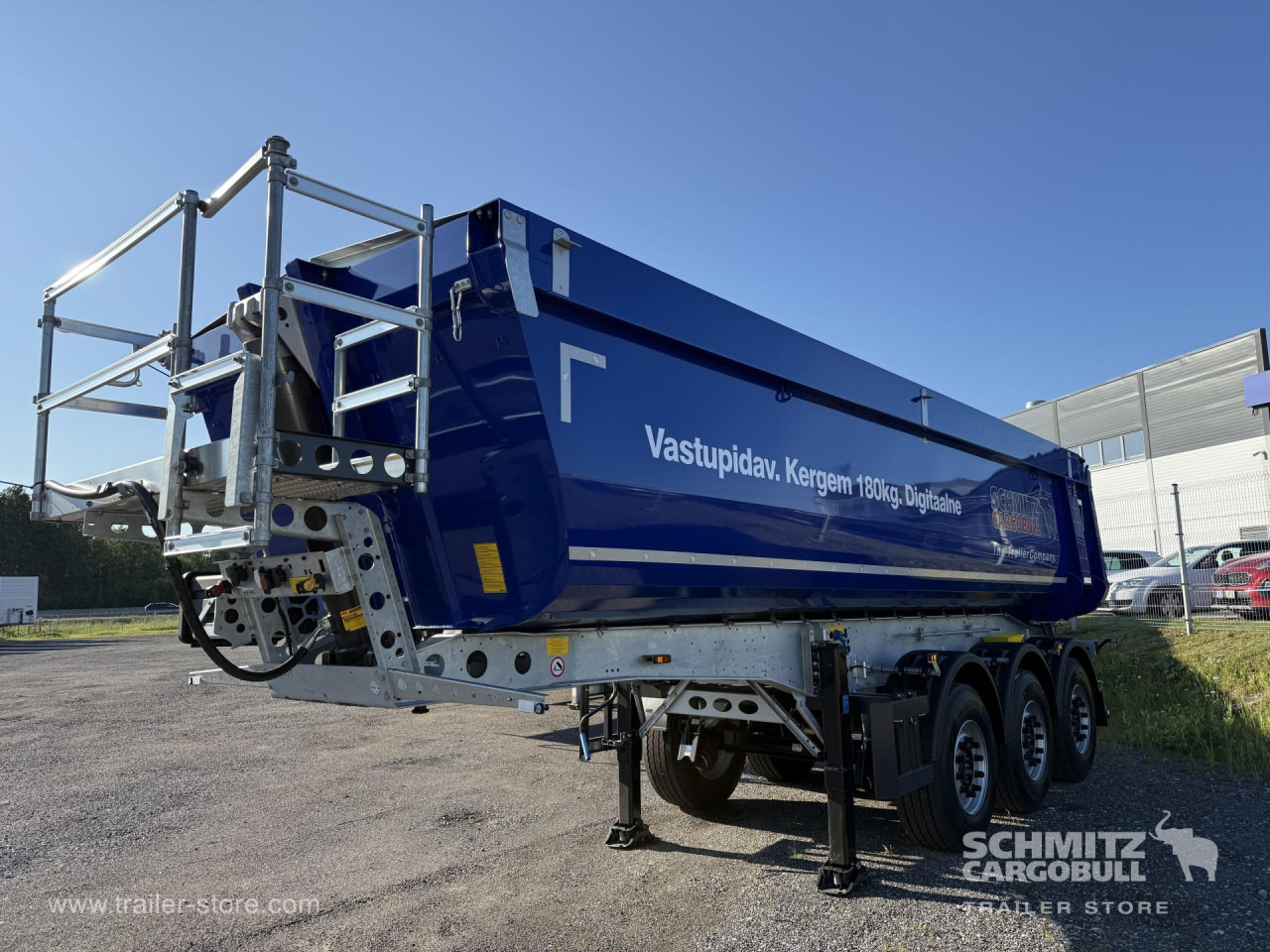 New Tipper semi-trailer SCHMITZ Tipper Steel half pipe body 24m³: picture 7