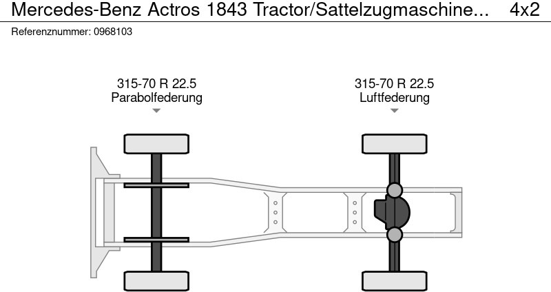 Tractor unit Mercedes-Benz Actros 1843 Tractor/Sattelzugmaschine/Trækker: picture 14
