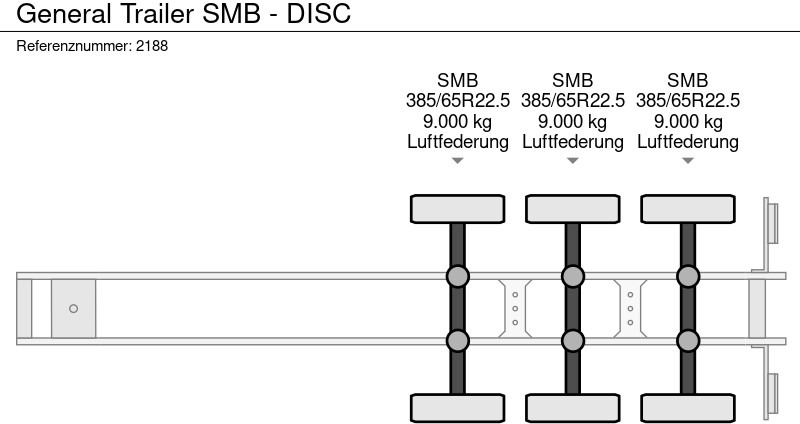 Dropside/ Flatbed semi-trailer General Trailer SMB - DISC: picture 14