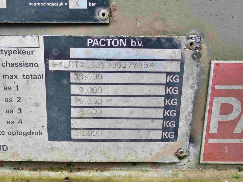 Container transporter/ Swap body semi-trailer Pacton BPW - DRUM: picture 12