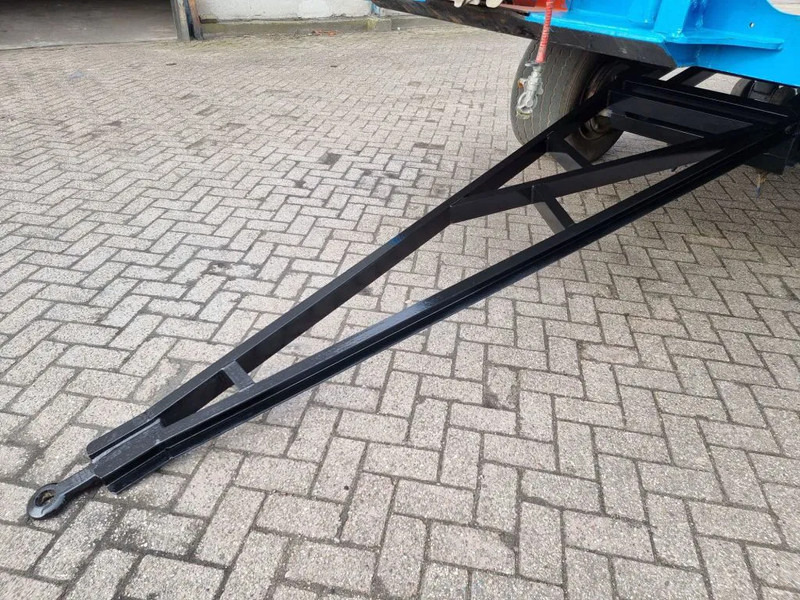 Dropside/ Flatbed trailer Van Hool 13.60 M LONG - 1 M HIGH - SUPER SINGLE TIRES - DRUM BRAKES: picture 8