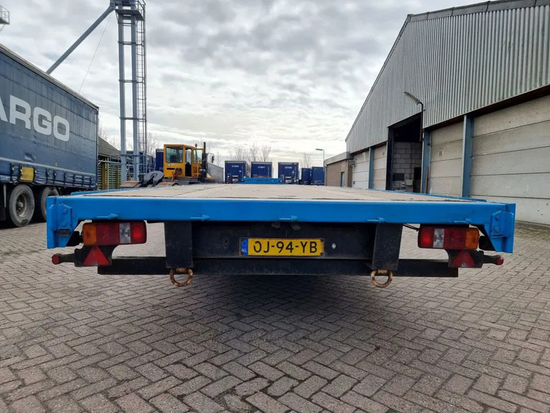 Dropside/ Flatbed trailer Van Hool 13.60 M LONG - 1 M HIGH - SUPER SINGLE TIRES - DRUM BRAKES: picture 10