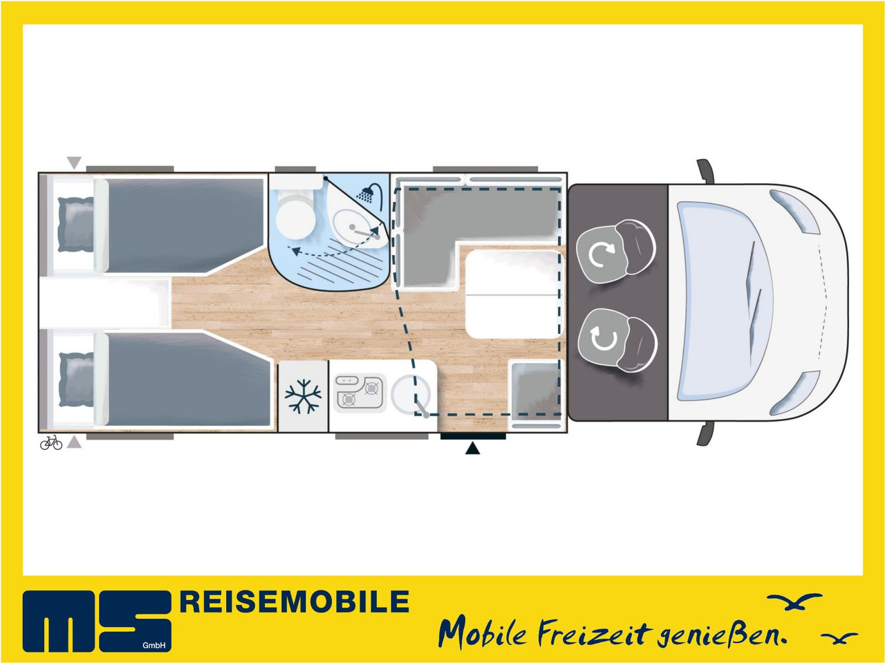 Chausson 627 TITANIUM / - 2026 - / EINZELBETTEN / 4.1T. - Semi-integrated motorhome: picture 2 Chausson 627 TITANIUM / - 2026 - / EINZELBETTEN / 4.1T. - Semi-integrated motorhome: picture 2