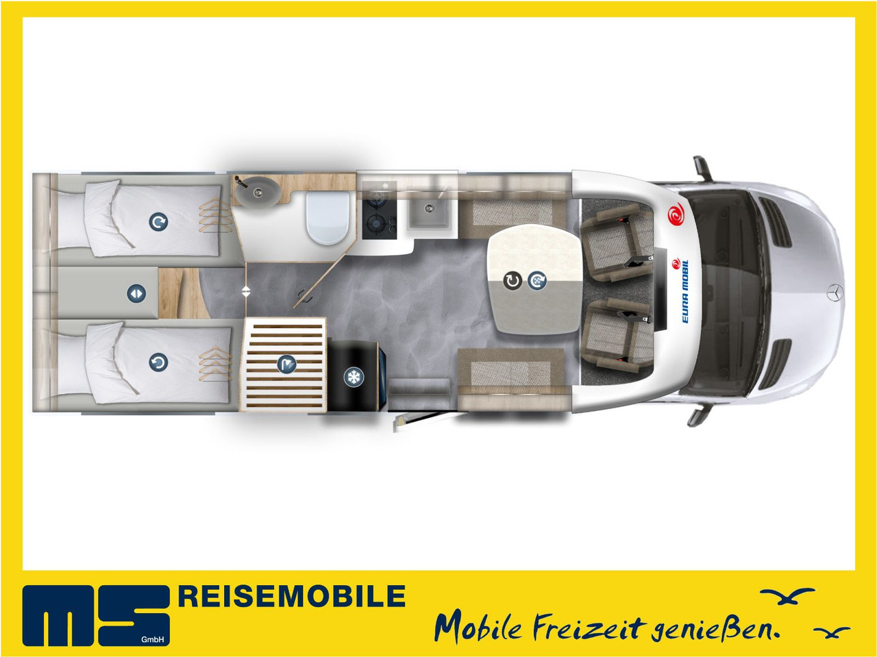 Eura Mobil PROFILA T 726 EF /-2025-/ MONDIAL PLUS & S-PAKET - Semi-integrated motorhome: picture 2 Eura Mobil PROFILA T 726 EF /-2025-/ MONDIAL PLUS & S-PAKET - Semi-integrated motorhome: picture 2