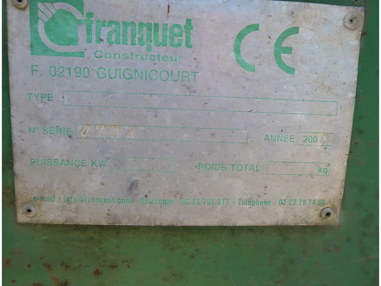 Franquet - Farm roller: picture 4 Franquet - Farm roller: picture 4