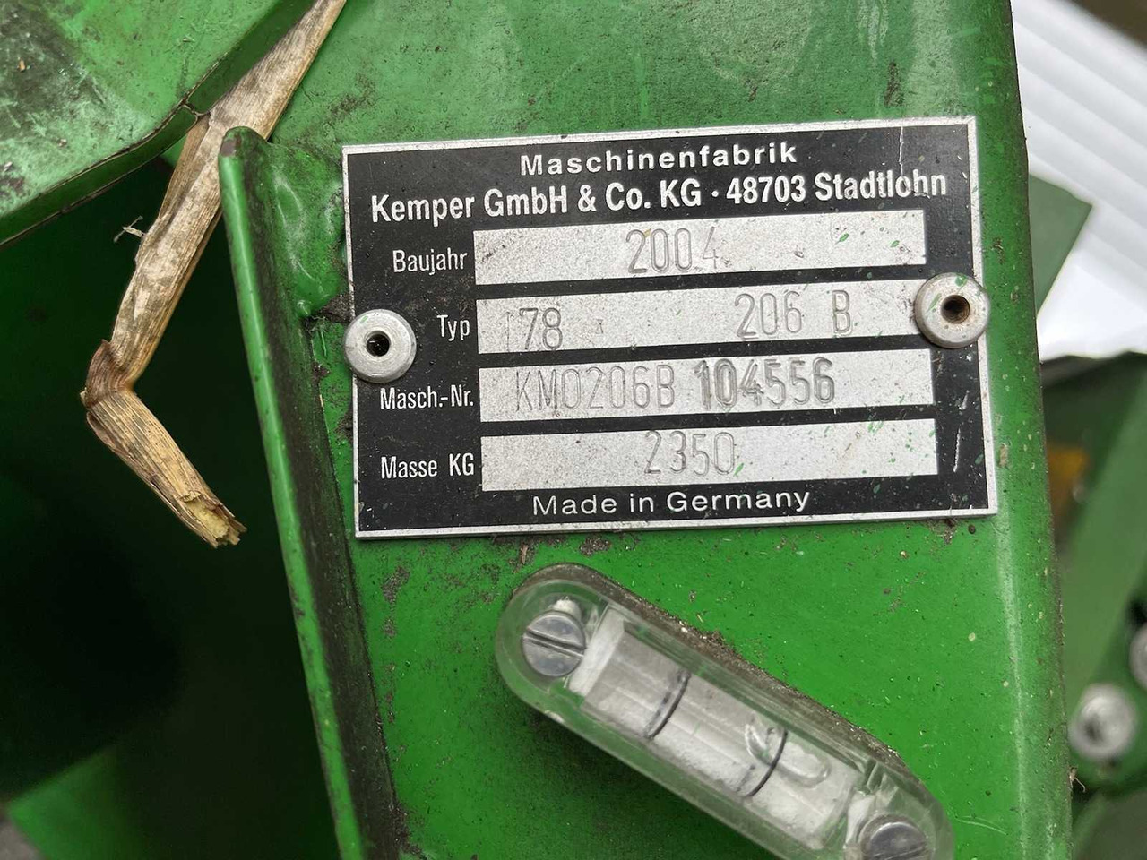 KEMPER Corn 206 - Combine harvester: picture 5 KEMPER Corn 206 - Combine harvester: picture 5